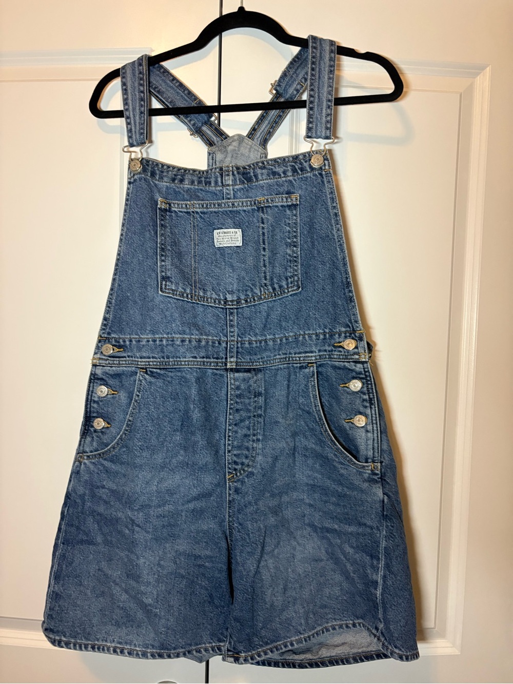 Women’s Levi's Blue Denim Short Overalls